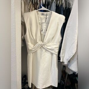 White Zara Mini Dress